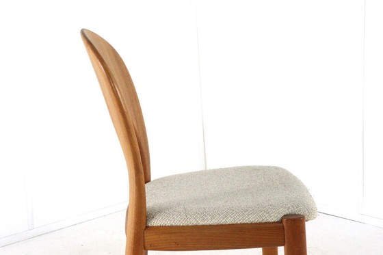 Image 1 of Set di 4 sedie vintage Cowfoed Morten John Mortensen imbottite