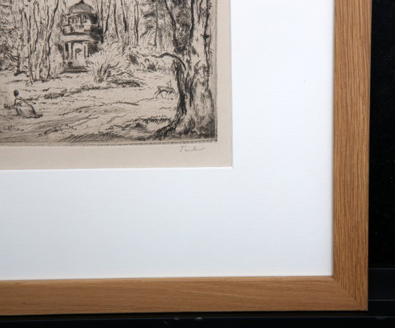 Image 1 of Teuber, Hermann - Parc - Gravure - encadrée - signée à la main