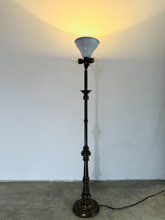 Image 1 of MODEL L-2 UPLIGHTER FLOOR LAMP BY SCIOLARI, ITALY, 1920s