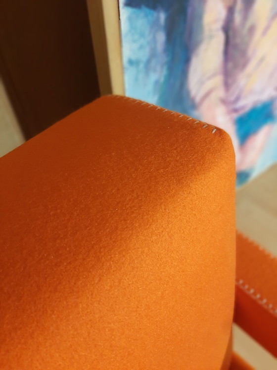 Image 1 of Cassina Utrecht 637 Nuovo mai usato in panno di lana Ruggine arancione (Serie 13L) Punto cavallo