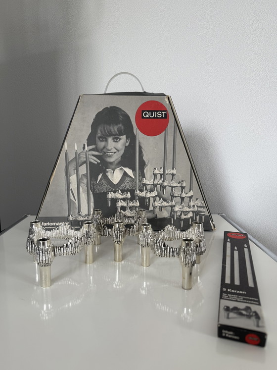 3 Quist Nagel Portacandele Argentati Imballo Originale Incl. Candele BMF – Metal, Silver (photo 3 of 9)