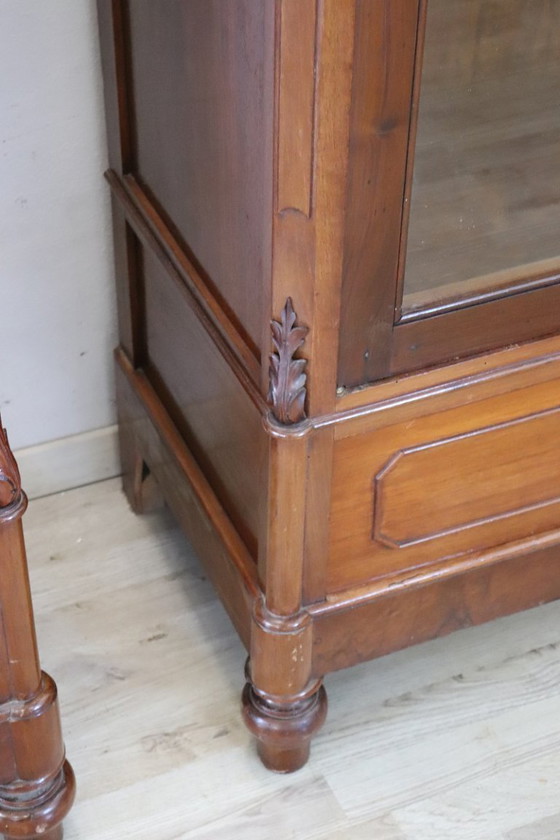 Image 1 of Set of 2 Bookcases in walnut, Italy late 19th century