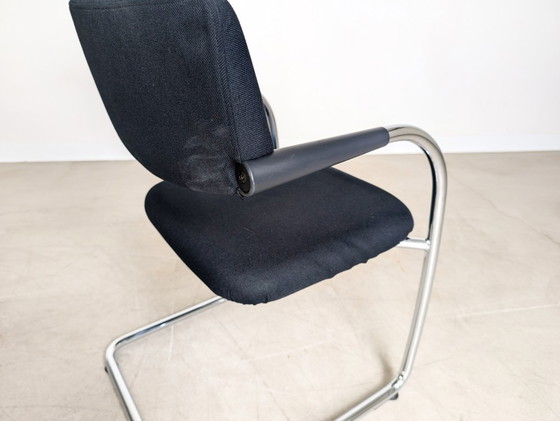 Image 1 of Set di 4 sedie originali Vitra Visavis, impilabili, a sbalzo, IVA inclusa