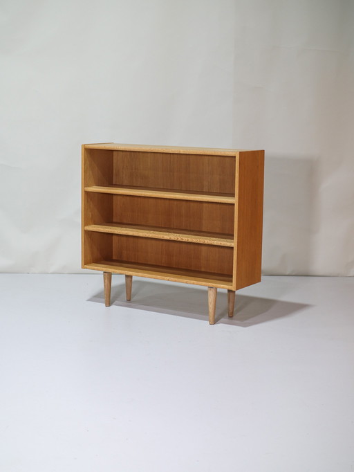 Bookcase Oak Danish 1960s Vintage