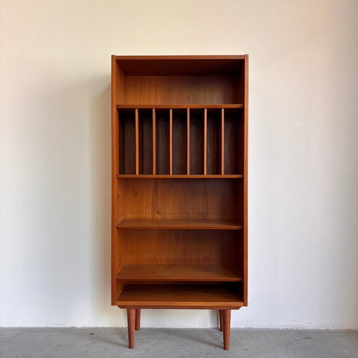 Vintage bookcase LP compartments