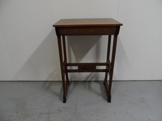 Image 1 of Vintage Oak Sidetable