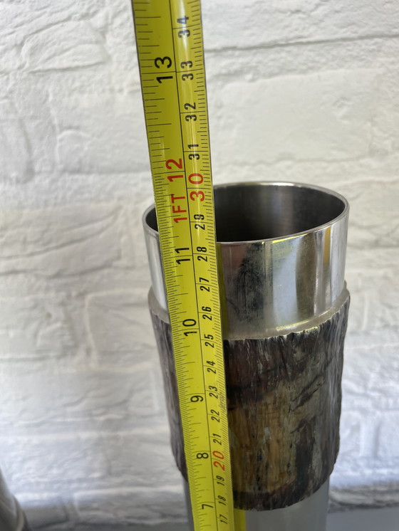 Image 1 of Satz von 3 brutalistischen Metallen aus Duitsland aus den Jahren 60/70