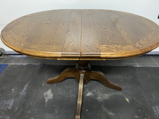 Image 1 of Bannink Art Nouveau oak dining table