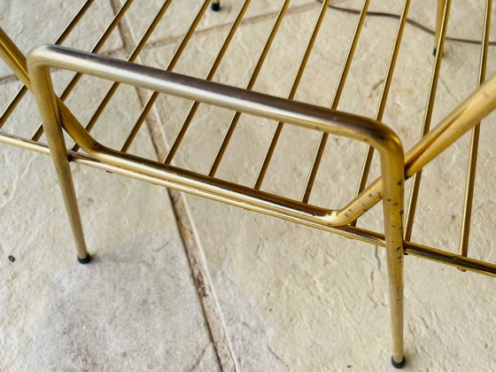 Mid-Century, Swivel,  Floor Lamp with Integrated Side Table, 1960s – Floor lights, Brass (photo 11 of 34)