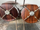 2x Fritz Hansen walnoten vlinderstoel met armleggers