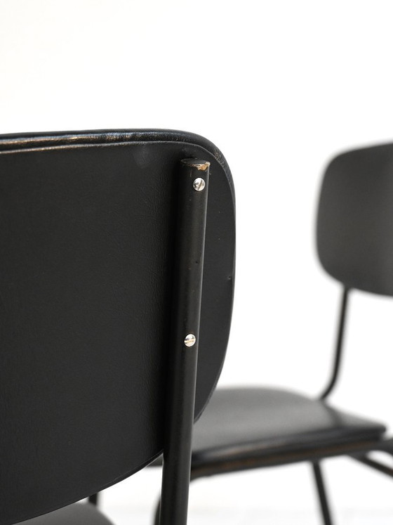 Image 1 of Set of 6 Olivetti Italian vintage chairs 1960s