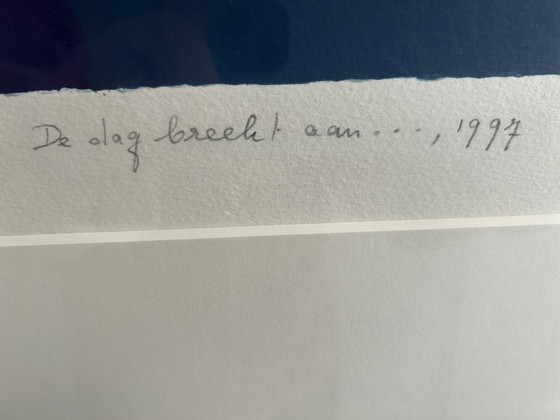 Image 1 of Ton Schulten screen print "The day is breaking"