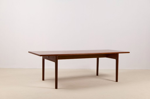 Table basse Hans Wegner AT-15 en teck massif et chêne pour Andreas Tuck
