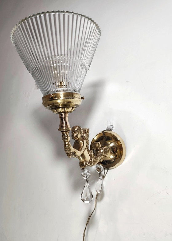 Image 1 of Bronce wall sconce. Spain, 1960s.