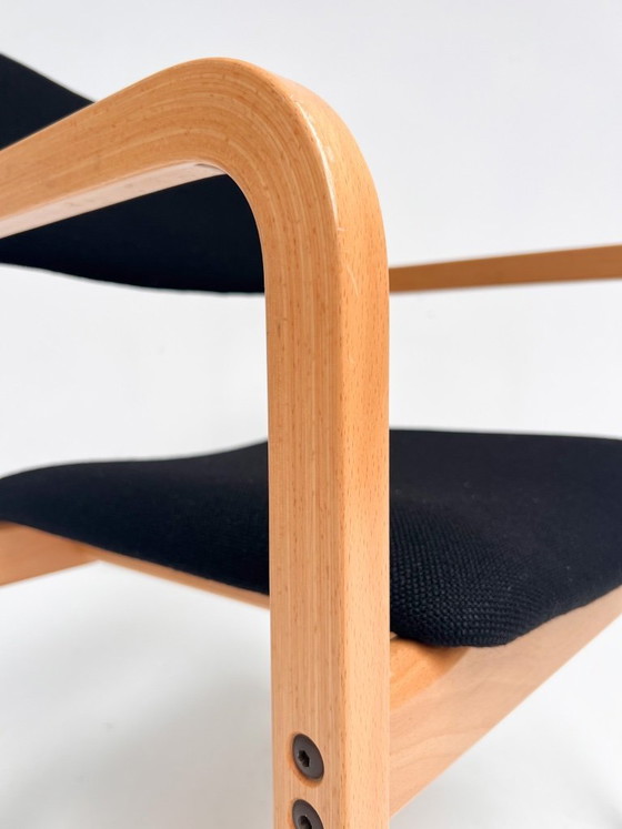 Image 1 of Ensemble de 8 chaises de design scandinave par PO Korhonen, années 1980
