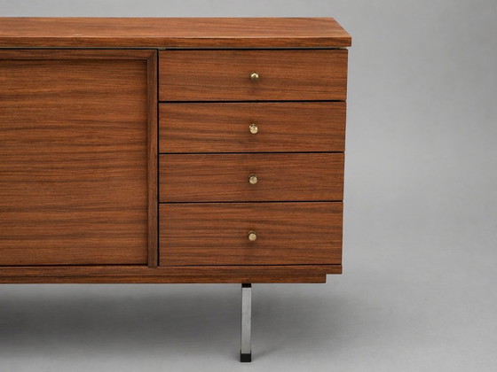 Image 1 of Teak-Lowboard im Mid-Century-Stil – Jos De Mey für Pauvers – Belgisches Design