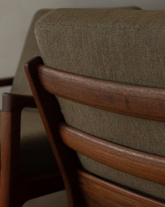 Image 1 of Fauteuil Senator vintage par Ole Wanscher pour Cado | Fauteuil lounge danois en teck | Style scandinave moderne | Années 1960