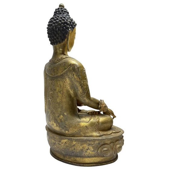 Antique Buddha with Original Painting – Lot 459 – Sculpture (photo 4 of 13)