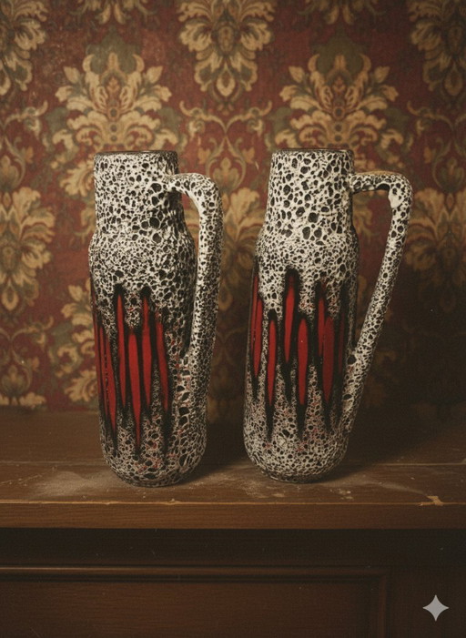 Vintage Scheurich Keramik Vases (Set of 2) | 275-28