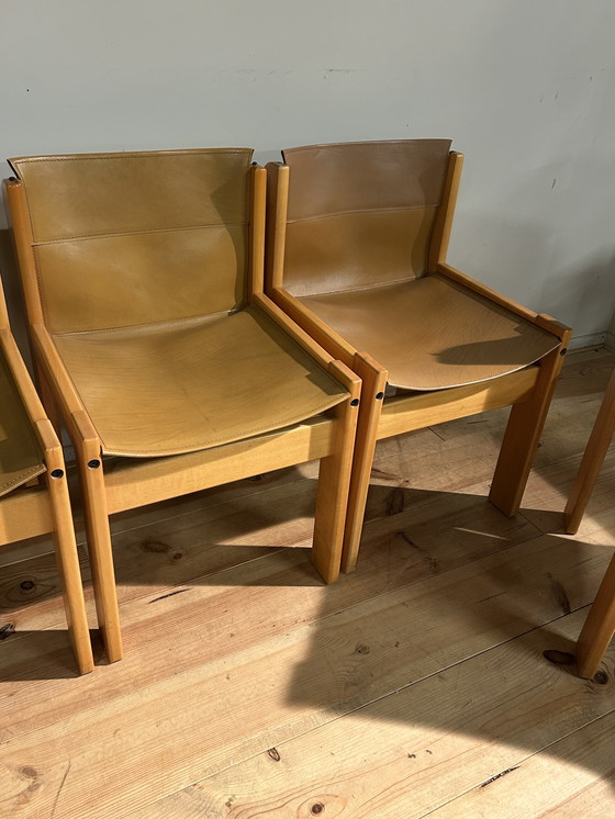 Image 1 of Vintage Ibisco Design Italiaans Tafel & 6 Stoelen Seventies