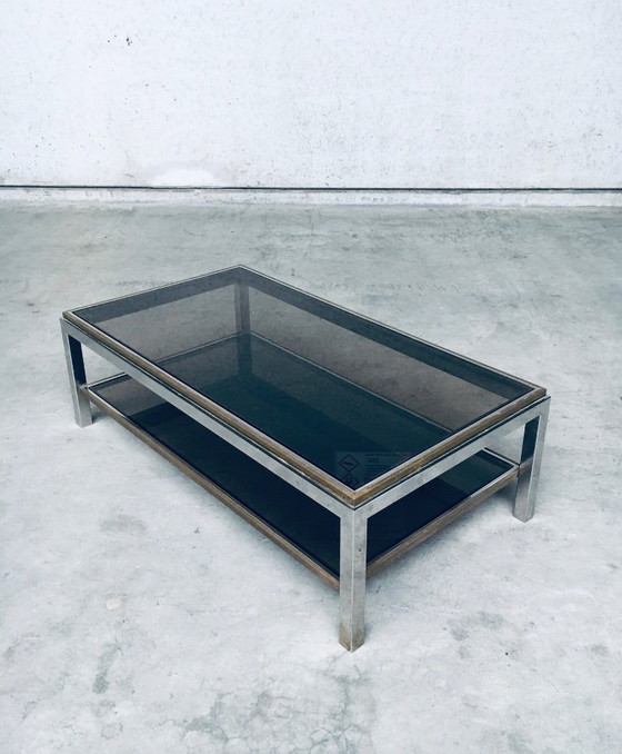 Image 1 of Hollywood Regency Design Flaminia Two Tier Coffee Table, France 1970's