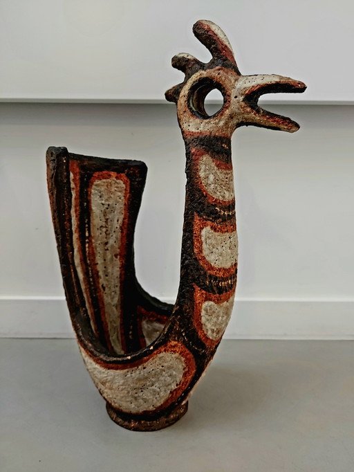 Ceramic Rooster by Jan van Stolk