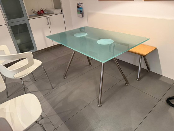 Image 1 of Bulthaup set table and bench Duktus series
