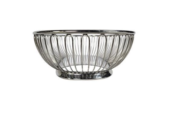 Ettore Per Alessi - Alfra Alessi - Cesto Pane - Filo d'Acciaio - Anni '60 – Accessori da tavola, Metal, rvs (photo 6 of 8)