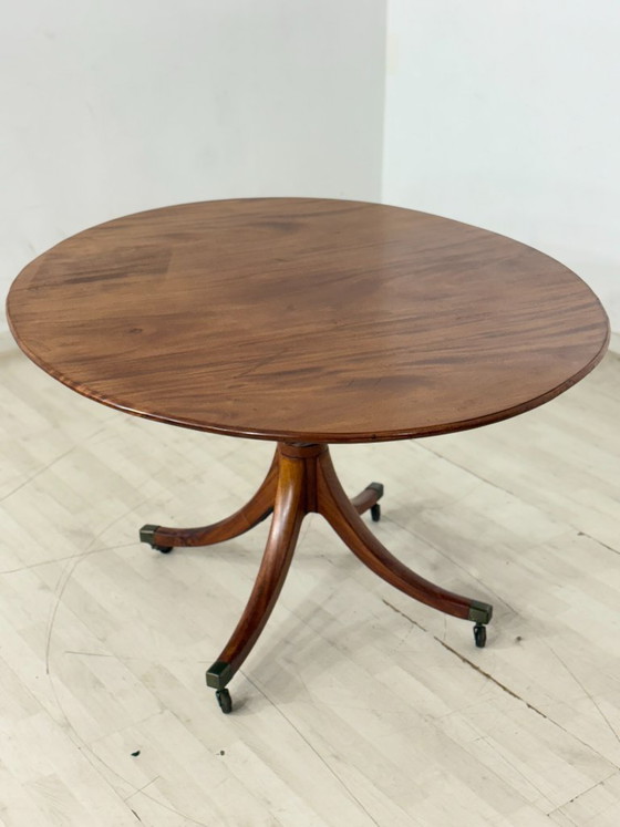 Bellissimo tavolo da pranzo in mogano | Tavolo da cucina vintage | Tavolo in legno | Stile coloniale con (photo 7 of 12)