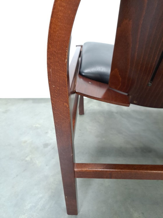 Image 1 of Ensemble de fauteuils en cuir noir Argos, Baumann France