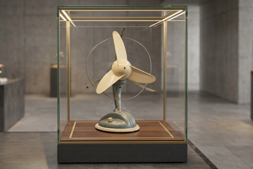 Abanico vintage Ercole Marelli O-304 – Diseño industrial italiano