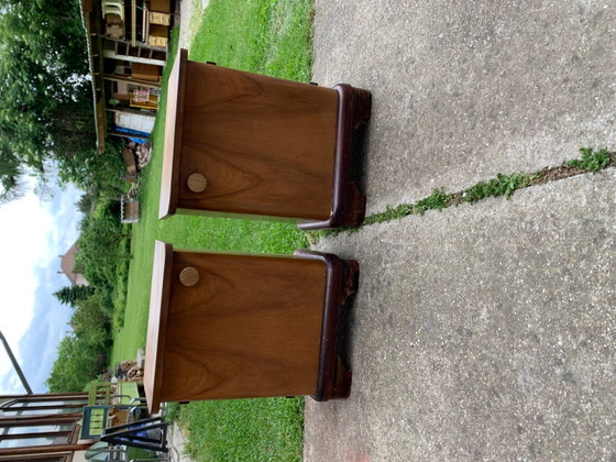 Art Deco Hungarian Nightstands, 1930s, Set of 2 (photo 3 of 6)