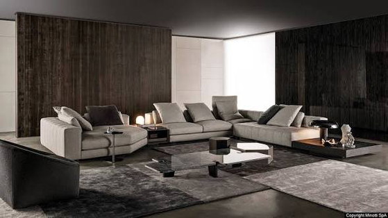 Image 1 of Minotti Freeman Duvet cornersofa 175x395cm LP € 25.000,-
