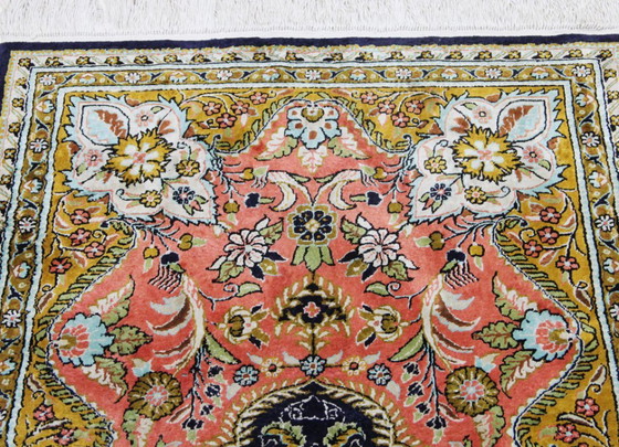 Image 1 of Original Echte Reine Seide Hereke 125 X 78 Cm Top Zustand