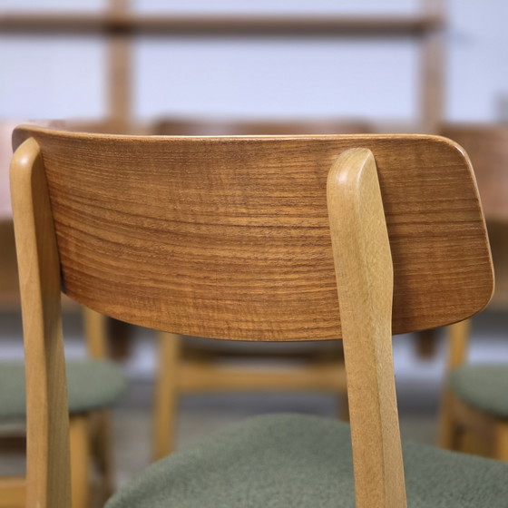 Image 1 of 6x Vintage jaren 60 Deense eetkamerstoel Scandinavisch retro