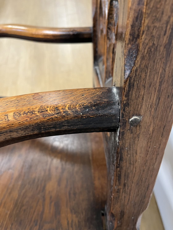 Image 1 of Two Gothic armchairs