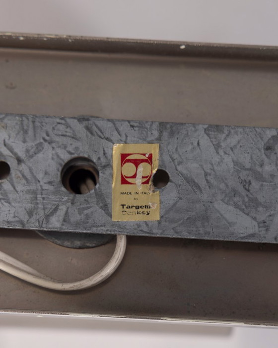 Image 1 of Coppia di Lampade da Parete Vintage Anni '70 Metallo e Vetro Design Targetti