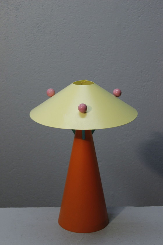 Image 1 of Lampe Vintage Design Post-Moderniste Plastique Style Memphis 1990S