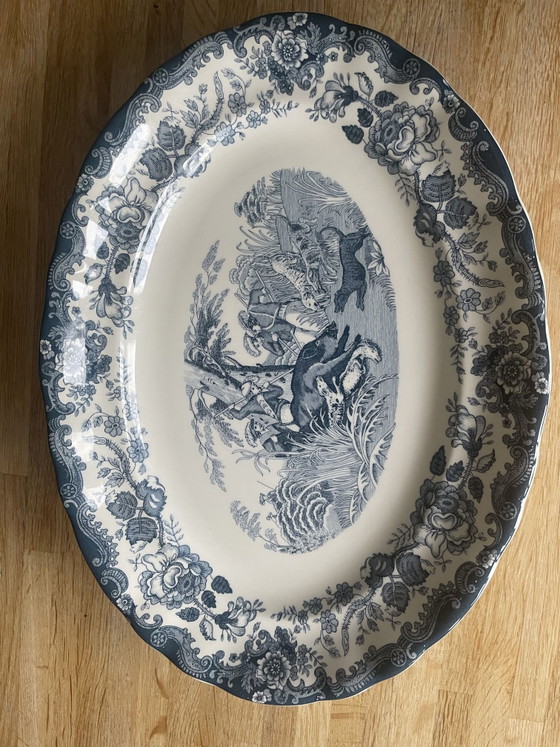La Cartuja de Sevilla, Oval Bowl, Porcelain, Blue (photo 10 of 14)