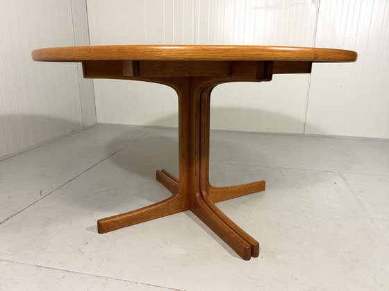 Image 1 of K.E. Ekselius large extendable oak dining table J.O. Carlsson Sweden
