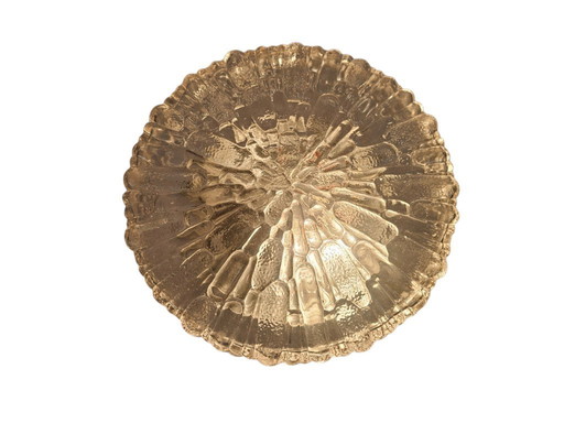 RZB Leuchten - 'Flush Mount' - ceiling lamp - glass - metal - 70's 
