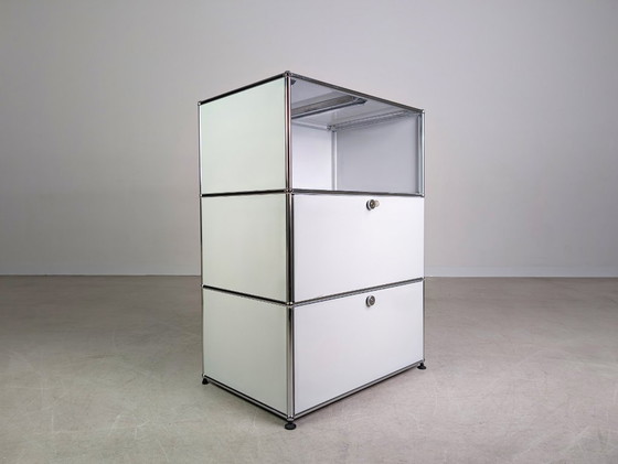 Image 1 of Original USM Haller Kommode weiß Fritz Haller Anrichte Schrank
