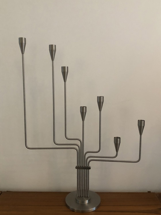 Image 1 of Design kandelaar van Piet Hein " Grote Beer " , 7 kaarsen