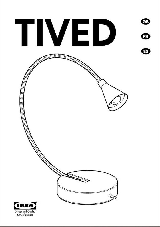 Image 1 of IKEA TITED desk lamp chrome – Hagberg design – adjustable – minimalist