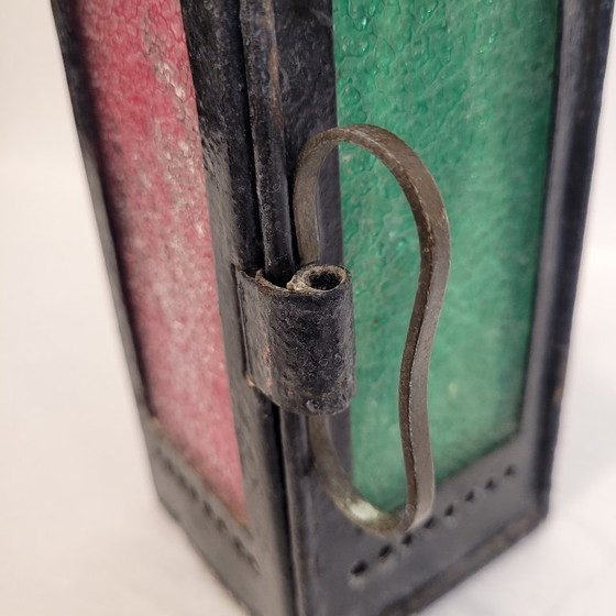 Image 1 of Linterna técnica ferroviaria, H. Luchaire, años 20 - Francia