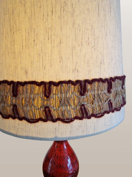 Vintage Hustadt Leuchten Ceramic Table Lamp – Textile (photo 4 of 8)