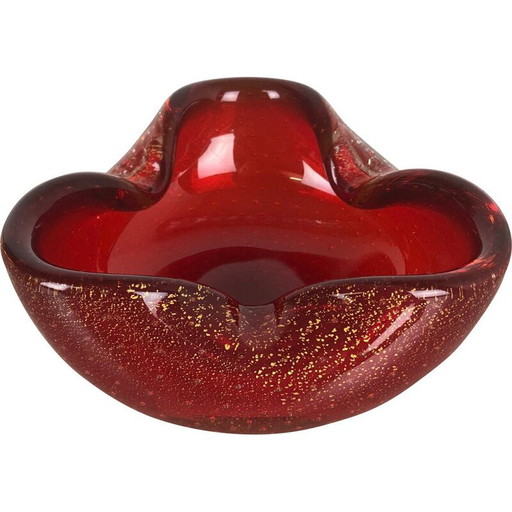 Vintage asbak van murano glas, Italië 1970