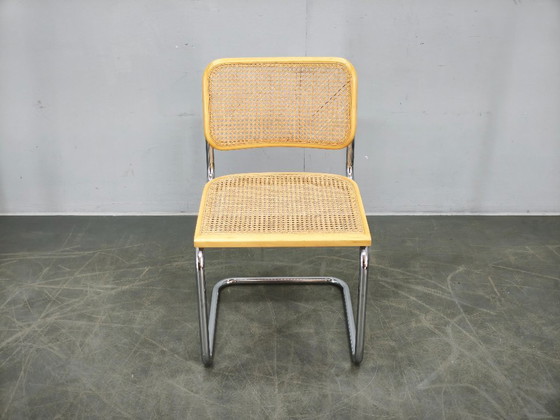 Italian Cesca B32 Style Cane And Chrome Cantilever Chair, 1970s – Dining chairs (photo 6 of 12)