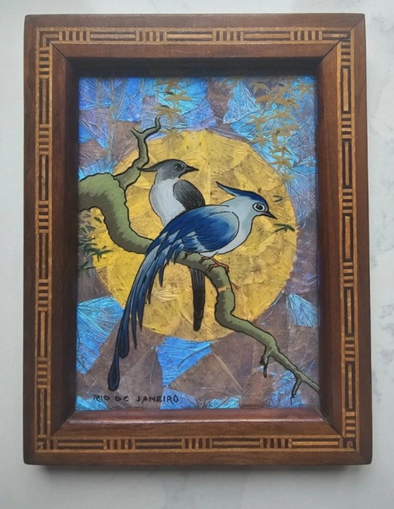 Image 1 of Butterfly Wing Painting Rio de Janeiro - Formanek