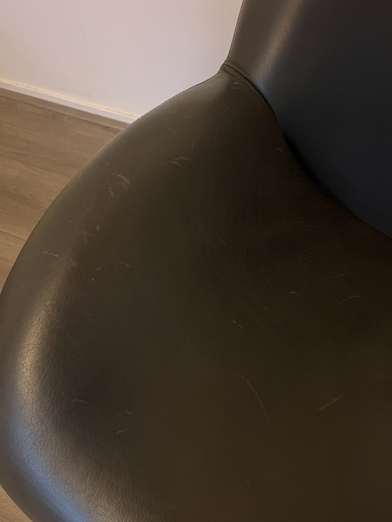 Image 1 of Poltrona Leolux Papageno pelle nera